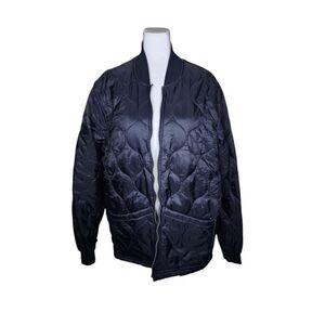 Ted Baker London Black Quilted Jacket Womens US Size 2XL Ted Size 6